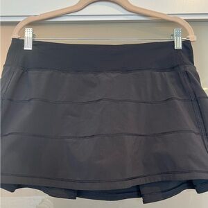 Lululemon Black Athletic Skirt Short